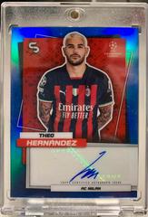 Theo Hernandez [Blue] Soccer Cards 2022 Topps UEFA Superstars Chrome Autographs Prices