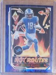 Jameson Williams [Blue] #HR-4 Football Cards 2022 Panini Phoenix Hot Routes Prices