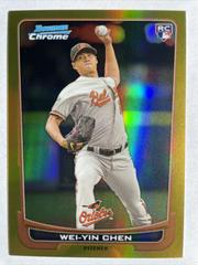 Wei Yin Chen [Gold Refractor] Baseball Cards 2012 Bowman Chrome Draft Prices