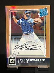 Kyle Schwarber [Orange] #RR-KS Baseball Cards 2016 Panini Donruss Optic Rated Rookies Signatures Prices