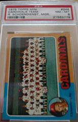 Cardinals Team [R. Schoendienst, Mgr.] #246 Baseball Cards 1975 Topps Mini Prices