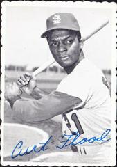 Curt Flood #28 Baseball Cards 1969 Topps Deckle Edge Prices