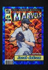 Jacob deGrom [Blue] #M-6 Baseball Cards 2022 Panini Donruss Marvels Prices