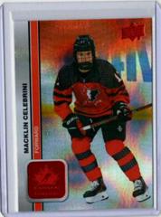 Macklin Celebrini [Red Patterned Foilboard] #26 Hockey Cards 2023 Upper Deck Team Canada Juniors Prices