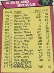 Browns Checklist #456 Football Cards 1976 Topps Prices