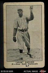 'Slim' Sallee Baseball Cards 1917 Boston Store Prices