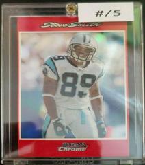 Steve Smith [Red Refractor] #BC140 Football Cards 2007 Bowman Chrome Prices