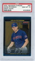Adam Peterson #46 Baseball Cards 2002 Bowman Chrome Draft Picks Prices