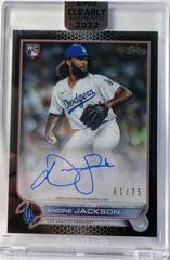 Andre Jackson [Black] #CAA-AJ Baseball Cards 2022 Topps Clearly Authentic Autographs Prices