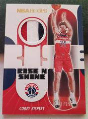 Corey Kispert [Prime] Basketball Cards 2021 Panini Hoops Rise N Shine Memorabilia Prices