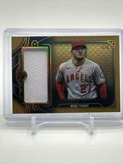 Mike Trout [Gold] #SJR1-MT2 Baseball Cards 2022 Topps Triple Threads Single Jumbo Relics Prices