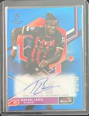 Rafael Leao [Blue] #A-LE Soccer Cards 2022 Topps Finest UEFA Club Competitions Autographs Prices