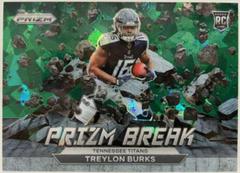 Treylon Burks [Green Ice] #PB-9 Football Cards 2022 Panini Prizm Break Prices