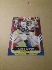 Aaron Donald [Dots Red] #255 Football Cards 2021 Panini Score Prices