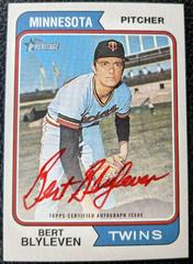 Bert Blyleven [Special Edition Red Ink] #74RO-BB Baseball Cards 2023 Topps Heritage Real One Autographs Prices