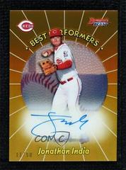 Jonathan India [Gold] Baseball Cards 2018 Bowman's Best 1998 Performers Autographs Prices