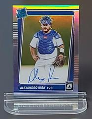 Alejandro Kirk [Holo] Baseball Cards 2021 Panini Donruss Optic Rated Rookie Signatures Prices