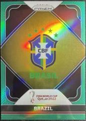 Brazil [Green] Soccer Cards 2022 Panini Prizm World Cup Team Badges Prices