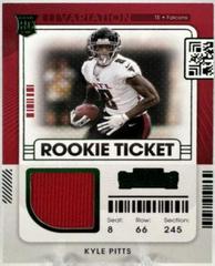 Kyle Pitts Football Cards 2021 Panini Contenders Rookie Ticket Swatches Prices