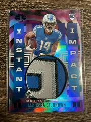 Amon Ra St. Brown [Blue] #II-ASB Football Cards 2021 Panini Illusions Instant Impact Prices