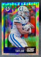 Jonathan Taylor [Silver Prizm] Football Cards 2020 Panini Chronicles Score Update Rookies Prices