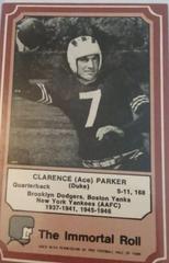 Clarence Parker Football Cards 1975 Fleer Hall of Fame Prices