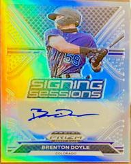 Brenton Doyle #SS-DO Baseball Cards 2021 Panini Prizm Draft Picks Signing Sessions Autographs Prices