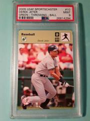 Derek Jeter [Green] Baseball Cards 2005 Leaf Sportscaster Prices