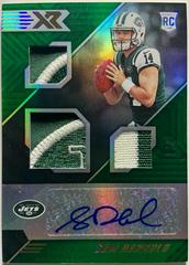 Sam Darnold [Triple Swatch Autograph Green] #163 Football Cards 2018 Panini XR Prices