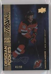 Dawson Mercer [Gold] #OR-47 Hockey Cards 2021 SPx UD Black Obsidian Rookies Prices