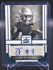 Zay Flowers [Platinum Spectrum] #PA-ZF1 Football Cards 2022 Leaf Ultimate Draft Portrait Autographs Prices