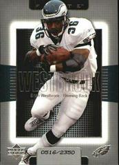 Brian Westbrook Football Cards 2003 Upper Deck Finite Prices