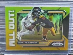 Diontae Johnson [Gold] #AO-14 Football Cards 2022 Panini Prizm All Out Prices