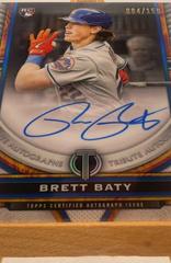 Brett Baty [Blue] #TA-BBA Baseball Cards 2023 Topps Tribute Autographs Prices