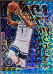 Anthony Edwards [Reactive Blue] #5 Basketball Cards 2022 Panini Mosaic Elevate Prices