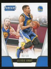 Stephen Curry [Gold] Basketball Cards 2016 Panini Threads Prices