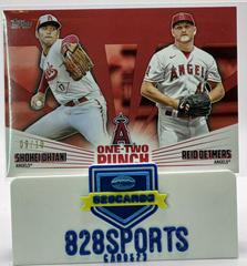Reid Detmers, Shohei Ohtani [Red] #12P-23 Baseball Cards 2023 Topps One Two Punch Prices