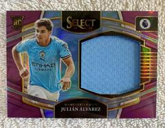 Julian Alvarez [Purple] #JS-JA Soccer Cards 2022 Panini Select Premier League Jumbo Swatches Prices