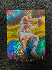 Zach LaVine [Gold Prizm] #11 Basketball Cards 2021 Panini Select Unstoppable Prices