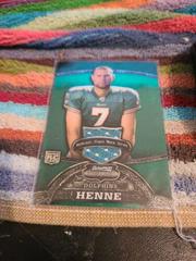 Chad Henne [Jersey Refractor] Football Cards 2008 Bowman Sterling Prices