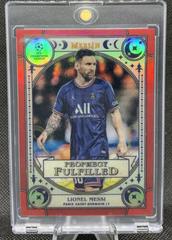 Lionel Messi [Red] Soccer Cards 2021 Topps Merlin Chrome UEFA Prophecy Fulfilled Prices
