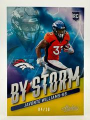 Javonte Williams [Gold] #BST-15 Football Cards 2021 Panini Absolute By Storm Prices