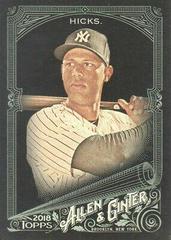 Aaron Hicks #44 Baseball Cards 2018 Topps Allen & Ginter X Prices