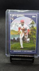 Jordan Walker [Prussian Blue] #10 Baseball Cards 2023 Topps X Bob Ross The Joy Of Prices