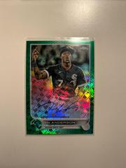 Tim Anderson [Green] #CA-TA Baseball Cards 2022 Topps Chrome Logofractor Autographs Prices