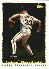 John Burkett #282 Baseball Cards 1995 Topps Cyberstats Prices