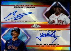 Rafael Devers, Masataka Yoshida [Red] Baseball Cards 2023 Topps Chrome Update Dual Autographs Prices