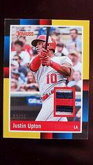 Justin Upton [Gold] #R88M-JU Baseball Cards 2022 Panini Donruss Retro 1988 Materials Prices