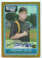 Michael Felix [Gold Refractor Autograph] #DP89 Baseball Cards 2006 Bowman Chrome Draft Picks Prices