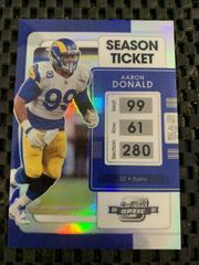 Aaron Donald [Silver] #52 Football Cards 2021 Panini Contenders Optic Prices